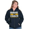 thumbnail image 3 of Courage Strength United States Navy Zip Up Hoodie Men's Women's Brisco Brands M, 3 of 6