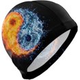 thumbnail image 1 of FYBTO Casquette de Natation Feu et Eau Yin Yang Adulte FYBTO Polyester, 1 of 4