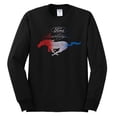 thumbnail image 2 of Wild Bobby, Classic Ford Mustang Car Logo, Cars and Trucks, Mens Long Sleeve Shirt, Black, Small, 2 of 3