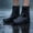 B-1B, variant on Unisex Rain Shoe Covers Thickened Non Slip Reusable Waterproof Overshoes for Outdoor Walking 9.4x6.7x5.1in