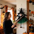 thumbnail image 6 of SUYOLL Halloween Tulle Witch Apron Broom Shaped Hanging Ornament For Creepy Party Wall Hooks Festive Decor For Home Door, 6 of 6