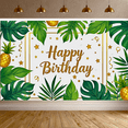 thumbnail image 5 of Tropical Leaf Pineapple Themed Happy Birthday Banner Party Decoration Background Backdrop Photography Props for Birthday Parties Celebrations and Photo Shoots, 5 of 7