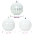 thumbnail image 2 of vidaXL Christmas Bauble Set 4 pcs White XXL, 2 of 3