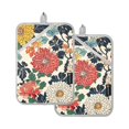 thumbnail image 7 of Yayeee Pot Holders Kitchen Heat Resistant with Pockets 7"x9.8" Cotton Oven Cooking Hot Pads, Red Flowers Pattern, 7 of 7