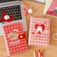 thumbnail image 4 of Milue Cute 6-ring Binder Diary with Fluffy Ball Pendant Keychian for Office, 4 of 17