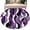 Purple, variant on Aqua Stripe Large Area Rugs for Bedroom Living Room, Soft Non Slip Carpet Bedside Rug, Ombre Grey Moire Geometric Modern Abstract Round Floor Cover Kitchen Accent Rug 3' for Dining Room/Office