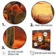 thumbnail image 3 of Designart "Metallic Nevada Cactus" Cactus Canvas Art Print, 3 of 7