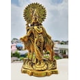 thumbnail image 3 of Wonder Care Lord Krishna Cow 9” Aluminum Sculpture, 3 of 7