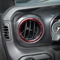 thumbnail image 4 of Soft Carbon Fiber Car Interior Decor Kits Red Carbon Fiber Side Air Vent Outlet Cover Trim For Jeep Wrangler JL Gladiator Sticker, 4 of 15