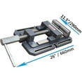 thumbnail image 4 of KAKA INDUSTRIAL Drill Press Vise,8-Inch Heavy-Duty Drill Press Vise, Low-Profile Cast Iron Milling Machine Vice for Precision Metalworking​ TSL-200, 4 of 5