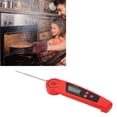 thumbnail image 2 of Digital Meat Thermometer 180° Foldable Probe 5S Measurement IP66 Waterproof Kitchen Instant Read Food Thermometer for Cooking Food Candy, BBQ Grill, Liquids,Beef (Red), 2 of 9