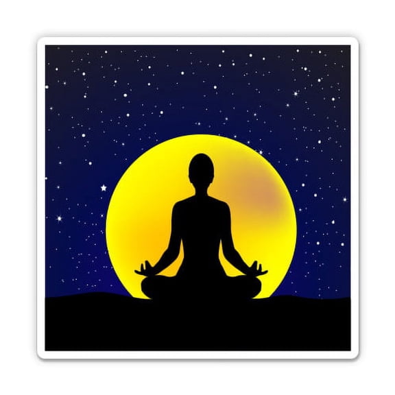 Yoga - 3" Vinyl Sticker - For Car Laptop I-Pad Phone Helmet Hard Hat - Waterproof Decal