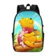 thumbnail image 4 of Mochila de viaje para portátil con diseño de Winnie The Pooh Light Flight, antirrobo con puerto de carga USB, mochila universitaria, gran capacidad para el trabajo, color negro, 17 pulgadas, 4 of 8