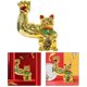 thumbnail image 1 of muscular de gato de la estatua creativa de Animal Shui Decoración de para hogar dinero fortuna, 10x11" Hugo Figura de resina de gato de la suerte, 1 of 10