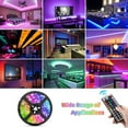 thumbnail image 3 of LED Strip Lights, 16.4/32.8ft RGB LED Light Strip SMD 3528 LED Tape Lights, Flexible Color Changing LED Strip Lights with Remote Controller and 12V Power Supply for Home, Bedroom, Kitchen, 3 of 10