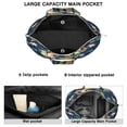 thumbnail image 2 of Flower Women's Large Weekend Travel Bag Moving Canvas Handbag Thick Double Layer Beach Weekend Travel Unisex Hospital Maternity Delivery with Toiletry Waterproof, 2 of 5