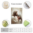 thumbnail image 2 of Jesus Christ Wall Art - Jesus Healing Woman - Jesus Kissing Woman's Forehead Bible Painting Poster Decorative Painting Canvas Wall Art Living Room Posters Bedroom Painting 12x18inch(30x45cm), 2 of 6