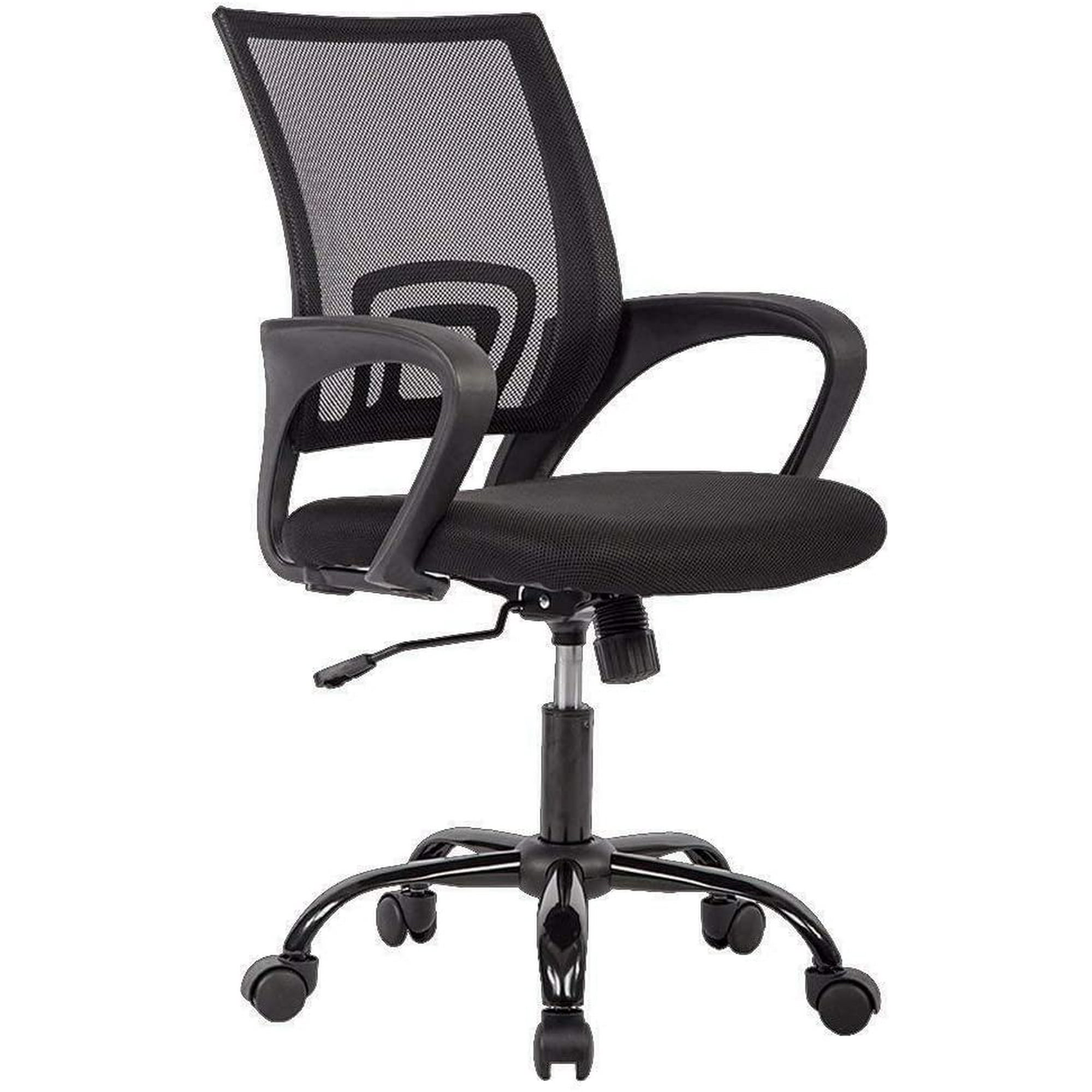 office chair ergonomic desk chair mesh computer chair lumbar support modern  executive adjustable stool rolling swivel chair for back pain black