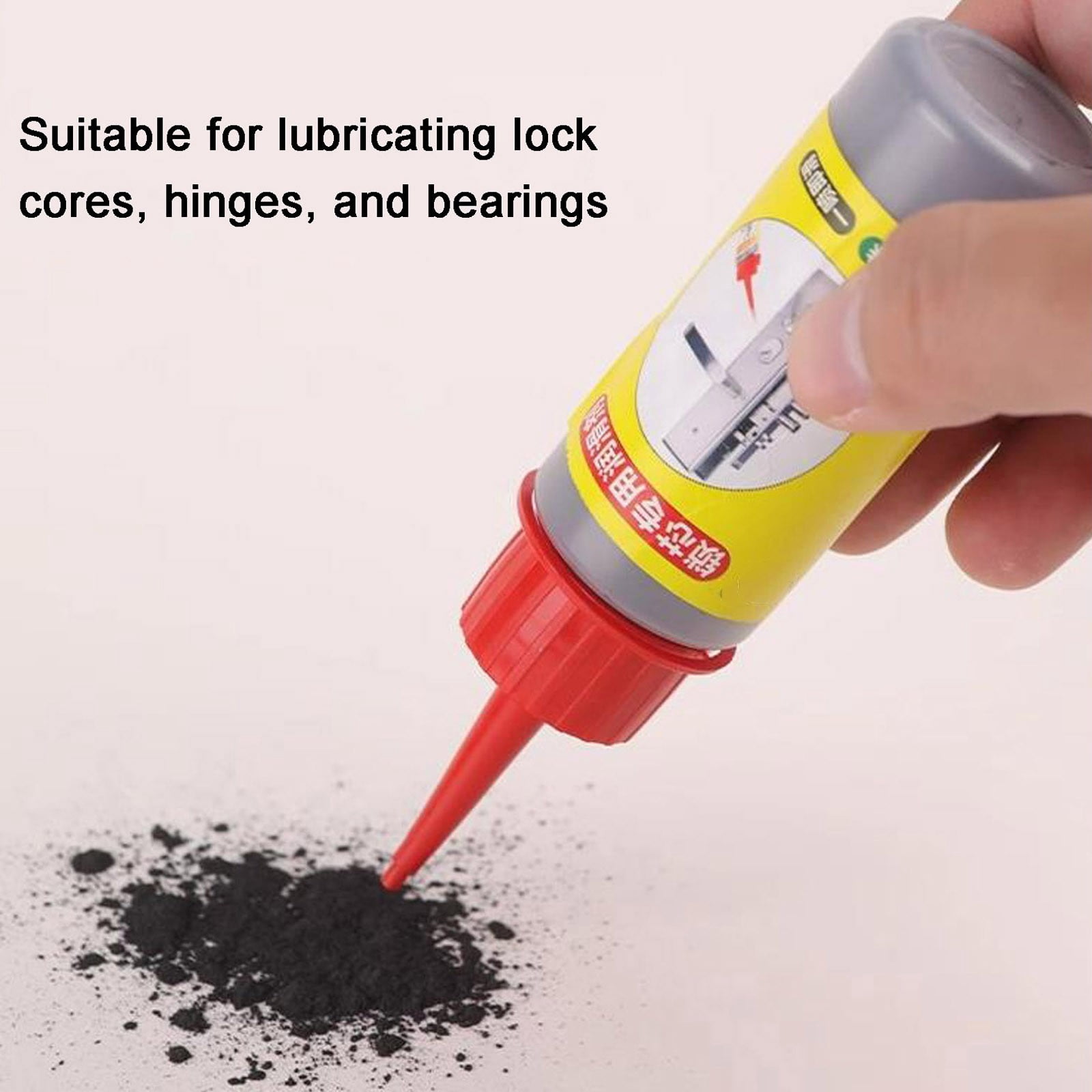 5 Pcs Graphite Powder Lubricant, Easy to Use Lock Cylinder Graphite Lubricant, Graphite Lubricant with No Dust,Door Lock Lubrication with Needle Tube, Powdered Graphite for for Keys Doors Lock(Red) - Walmart.com 5 Pcs Graphite Powder Lubricant, Easy to Use Lock Cylinder Graphite Lubricant, Graphite Lubricant with No Dust,Door Lock Lubrication with Needle Tube, Powdered Graphite for for Keys Doors Lock(Red) - Walmart.com