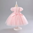 thumbnail image 4 of Jalioing Tulle Dress Princess Skirts for Child Girl Sleeveless Kids Girls Puffy Dresses Layered Mesh Skirt (7-8 Years, Pink), 4 of 5