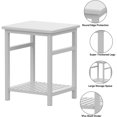 thumbnail image 2 of Elitezip Nightstand, End Table, Bamboo Night Stand Bedside Table, Side Table For Bedroom Living Room Lounge, Space Saving, Easy To Assemble, Ns-537 (1 Pack, White), 2 of 7