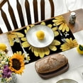 thumbnail image 2 of Dalrosia Bee Sunflower Placemats for Dining Table Set of 4, Spring Summer Seasonal Decoration Rustic Washable Table Mats,12 x 18 Inch, 2 of 4