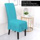 thumbnail image 2 of Funda de Silla PiccoCasa 4Uds Volantes Extensible comedor Lago azul, 2 of 9