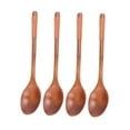 thumbnail image 4 of YSNOOWE 4Pcs Brown Khaki Wood Spoons Portable Lightweight for General Users Home Kitchen Use, 4 of 8