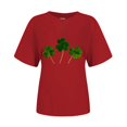 thumbnail image 4 of Besolor T-Shirts de Mode pour Femmes de la Saint-Patrick à Col Rond Shamrock T-Shirt à Manches Courtes T-Shirts Basiques Hauts de Festival, 4 of 4