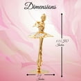 thumbnail image 2 of Matashi 24K Gold Plated Crystal Studded Ballerina Figurine with Arms Crossed, Tabletop Home Decoration, 1 Count, 2 of 5