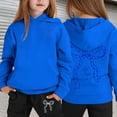 thumbnail image 2 of SGMVNU Girls Sweatsuit Set 2 Piece Outfits Boys Printed Casual Hoodies Long Sleeve Fashion Sweatshirts and Sweatpants Sportwear Outfit(Size 11-12 Years,th6_1-Blue), 2 of 4
