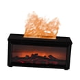 thumbnail image 3 of Elodie Colorful Flame Effect Essential Oil Diffuser 6H 8H 10H Timing Aroma Diffuser Black, 3 of 8