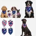 thumbnail image 3 of MasteelfCA 4pcs Creative Independence Day Pet Bandanas Kitten Triangle Bandanas Decorative Pet Scarfs, 3 of 8