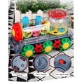 thumbnail image 2 of Electric Transparent Gear Train Toy with Flashing Lights and Music, 360 Rotation Toddler Toys for Kids above 3 Years Old, 2 of 5