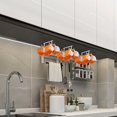 thumbnail image 2 of SURJDE Coffee Mugs Hooks Under Cabinet Coffee Cups Hanging Racks Under Shelf Coffee Mugs Holder with 16 Hooks Utensils Display Hanger for Kitchen Counter Organizer,White, 2 of 7