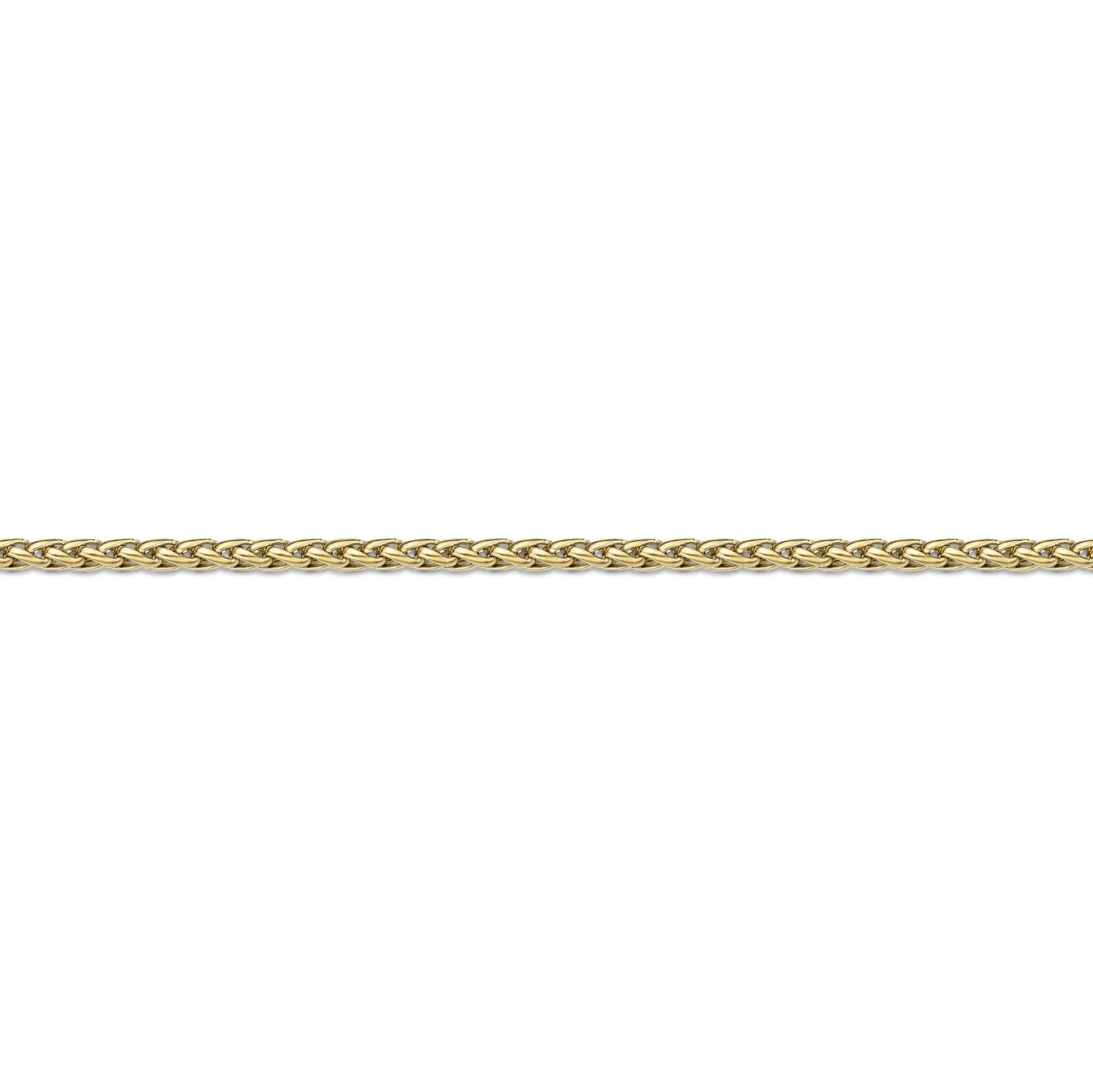 24 Inches Long Thin Wheat Chain Necklace for Men in Stainless Steel with Yellow Gold Ion Plating 3 mm Wide Lobster Claw by Metro Jewelry
