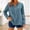 Navy, variant on BLVB Women's V-Neck Cotton Linen Shirt Top Long Sleeve Spring Summer Casual Loose Side Slit Blouses Tunic Tops with Button