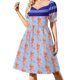 thumbnail image 1 of Kewtiepie Vestido de manga corta vestidos de verano para mujer 2025 Vestidos vestido de gala morado, 1 of 6