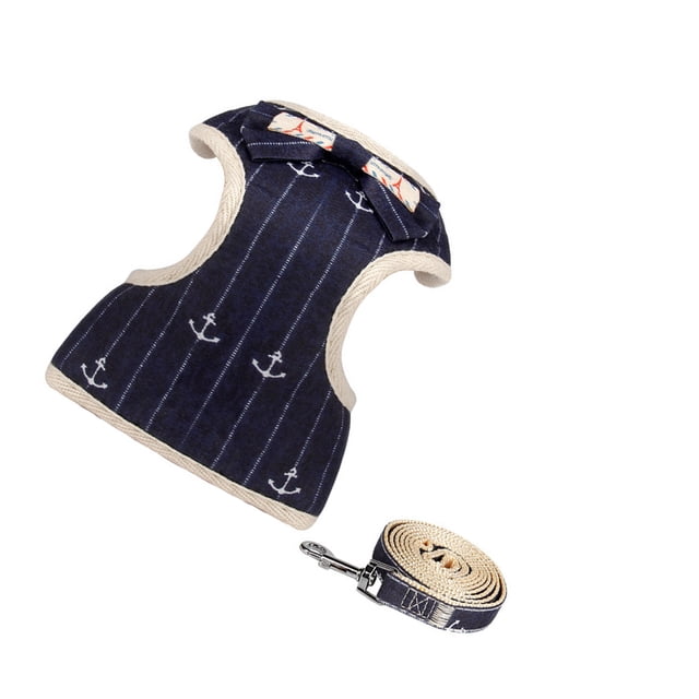 Greeniant Adorable chaleco con lazo tipo Collar, correa de pecho transpirable portátil para mascotas, arnés de viaje para senderismo al aire libre, Suministros para perros Tipo 4L Greeniant PT004158-12B
