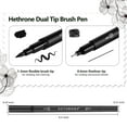 thumbnail image 2 of Rotuladores Hethrone Black de doble punta, 12 unidades, para dibujar, 2 of 6