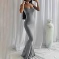 thumbnail image 2 of Vestido tipo body liso de mujer, vestido largo y ajustado para estar por casa, vestido maxi informal sin mangas para verano, 2 of 7