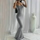 thumbnail image 2 of Vestido tipo body liso de mujer, vestido largo y ajustado para estar por casa, vestido maxi informal sin mangas para verano, 2 of 7