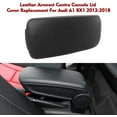 thumbnail image 4 of Leather Armrest Centre Console Lid Cover Replacement for Audi A1 8X1 2012-2018 Black, 4 of 8