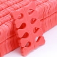 thumbnail image 2 of 100 separadores de dedos de esponja suaves para manicura y pedicura, color rojo, 2 of 5