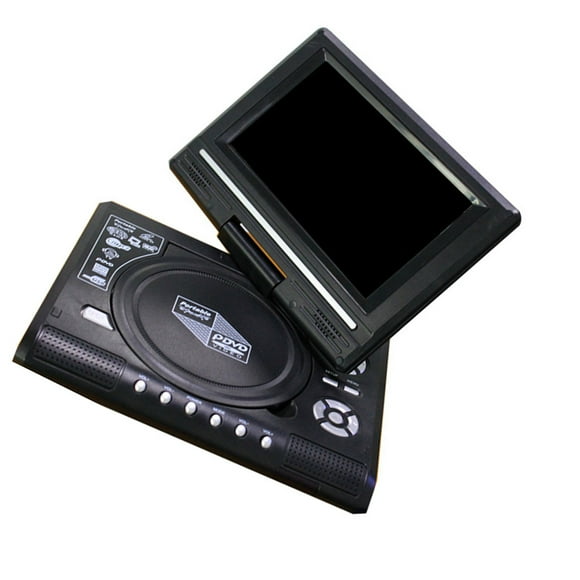 DVD Player 7.8 inch Desk HD Digital TV CD with Built Disc Players 270 Degree Rotation Screen with Remote Control Home Radio Playing US Plug