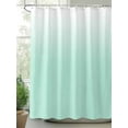 thumbnail image 2 of Green and Shower Curtain, White Gradient Waterproof Shower Curtain Set with 12 Hooks Lightweight Washable Fabric Shower Curtains for Bathroom 72x78 Inches, 2 of 6