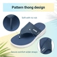 thumbnail image 6 of FitVille Wide Flip Flops for Women with Arch Support Women Beach Flip Flops Pool Slippers Non Slip, Eclipse Blue, 6 of 8