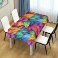 thumbnail image 4 of Yayeee Tablecloths 60" x 60" Rectangle Wrinkle Resistant Party Table Cover, Vibrant Leaves Pattern, 4 of 8