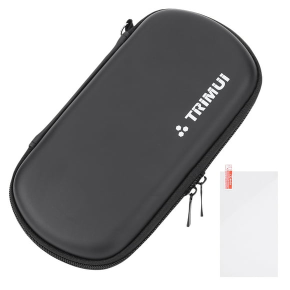 1-10Set for Trimui Smart Pro Hard Carrying Case with Tempered Glass Film Handheld Game Console Waterproof Hard Shell Storage Bag 1 set