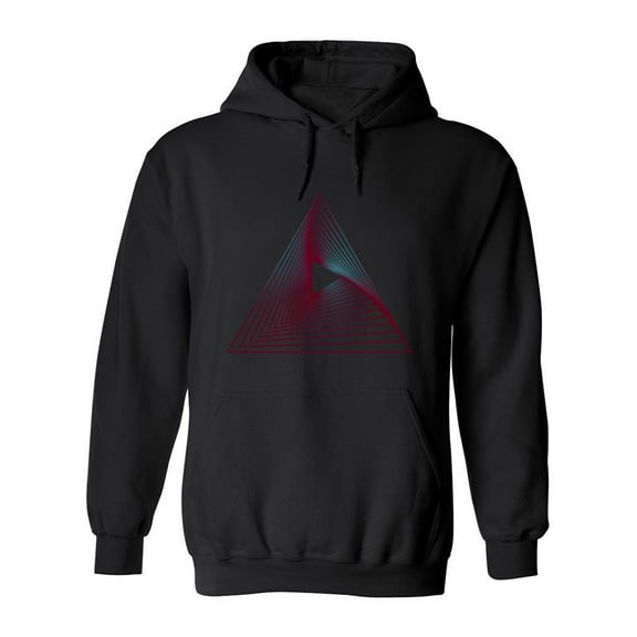 Triangles Merged Hoodie Men -Image by Shutterstock, Male Medium